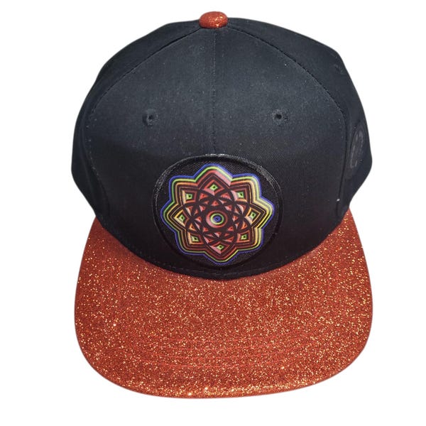 Snapback Flat-Brim Hat  - Spiral De Ocho
