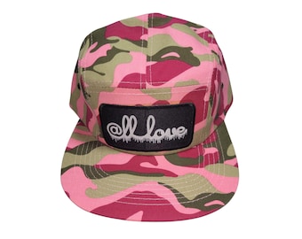 Strap-back Flat-Brim Hat - @ll Love