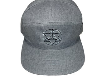 Snapback Flat-Brim Hat - Star Tetrahedron - One Of A Kind