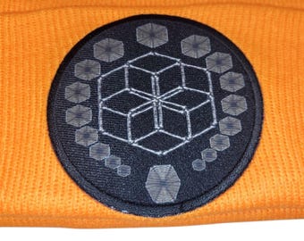Sock Hat - Bones Logo (on Safety Orange)