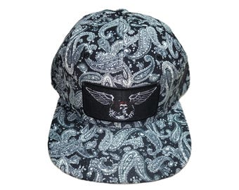 Snapback Flat-Brim Hat - Bertha Wings