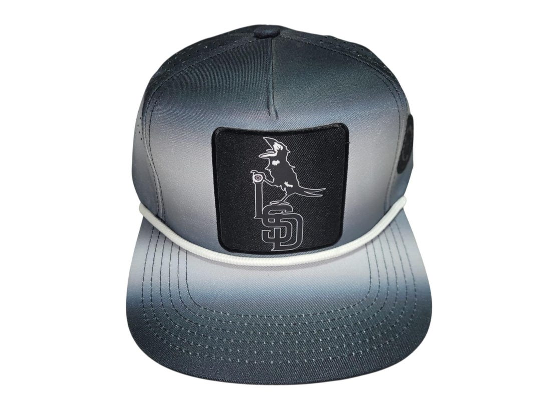 Snapback Flat-brim Hat - Crow Logo - Etsy