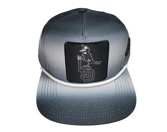 Snapback Flat-Brim Hat - Crow Logo