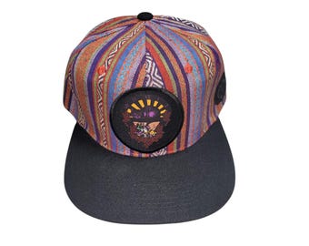 Snapback Flat-Brim Hat - Tea Party