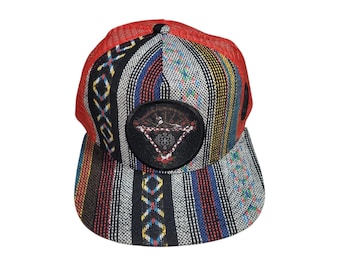 Snapback Flat-Brim Hat - Bones Under The Stars