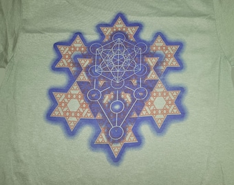 T-Shirt - Merkaba Fractal (on Army)