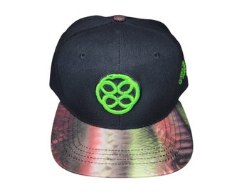 Snapback Flat-Brim Hat - Infinite Ourobouros - One Of A Kind