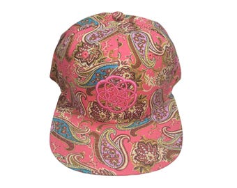 Snapback Flat-Brim Hat - Seed Of Creation - One Of A Kind