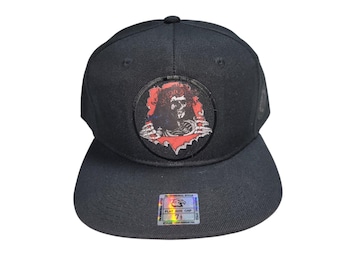 Fitted Flat-Brim Hat - Bertha Brigade (on Black)