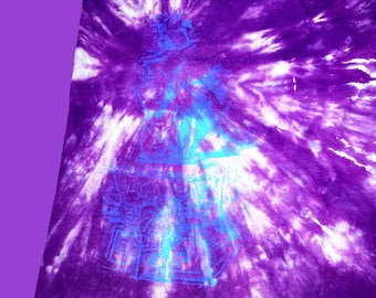 T-Shirt - Xochipilli Aztec Prince of Flowers (Tie-Dye)