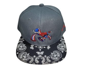 Snapback Flat-Brim Hat - Too Much Too Fast - One Of A Kind