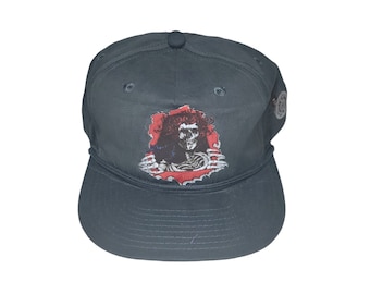 Snapback Flat-Brim Hat - Bertha Brigade (on Black)