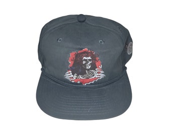 Snapback Flat-Brim Hat - Bertha Brigade (on Black)