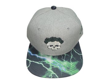 Snapback Flat-Brim Hat - 3D Bertha - One Of A Kind