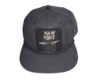 Snapback Flat-Brim Hat - Run The Roses