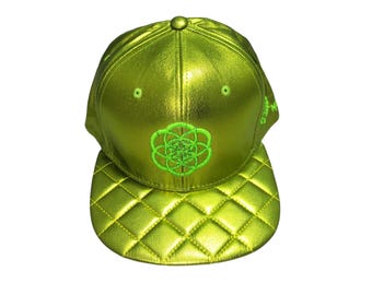 Snapback Flat-Brim Hat - Seed Of Creation - One Of A Kind