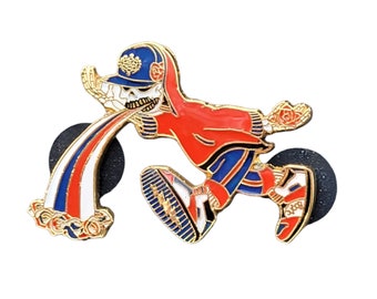 Pin - Too Much Too Fast - Red/White/Blue/Gold