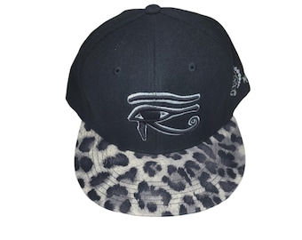 Snapback Flat-Brim Hat - 3D Eye of Horus - One Of A Kind