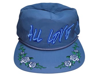 Snapback Flat-Brim Hat - All Love (One-of-a-kind)