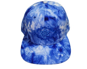 Snapback Flat-Brim Hat - Tron Tetrahedron - One Of A Kind