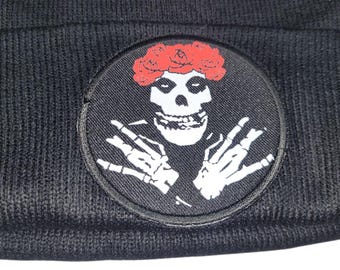 Sock Hat - Misfit Bertha (on Black)