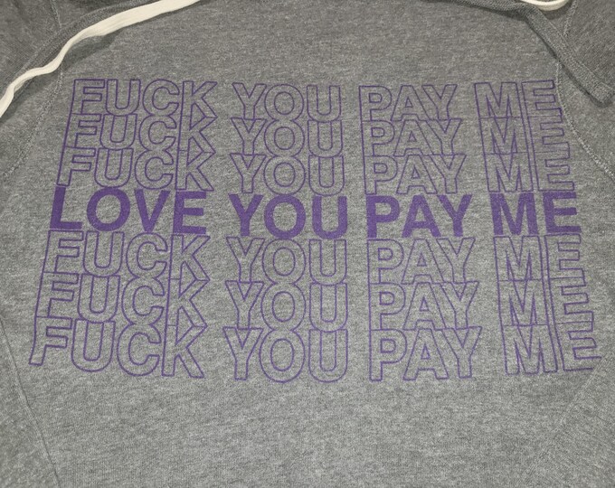 Pullover Hoodie Dress - Love You Pay Me - Size S (Women)