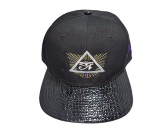 Snapback Flat-Brim Hat - Eye of Horus Burst - One Of A Kind