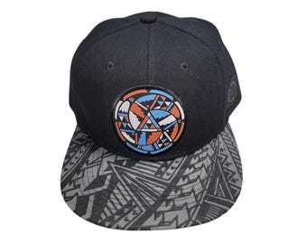 Snapback Flat-Brim Hat - Native Trinity