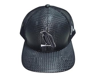 Snapback Flat-Brim Hat - Ol' Crow - One Of A Kind