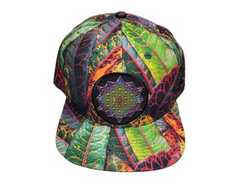 Snapback Flat-Brim Hat - 64-Sided Star Tetrahedron