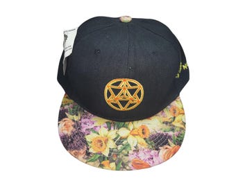 Snapback Flat-Brim Hat - Star Tetrahedron - One Of A Kind