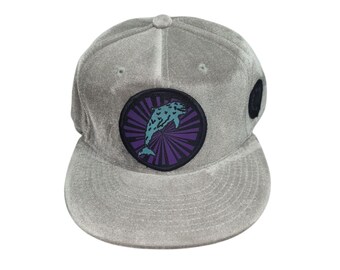 Snapback Flat-Brim Hat - Melty Dolphin