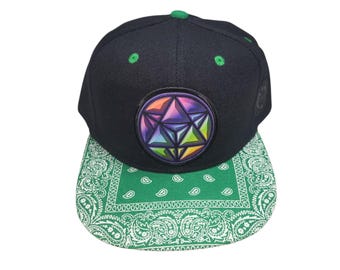 Snapback Flat-Brim Hat - Star Tetrahedron