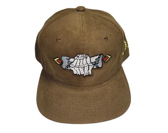 Snapback Flat-Brim Hat - Burning The Candle - One Of A Kind