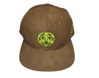 Snapback Flat-Brim Hat - Star Tetrahedron - One Of A Kind