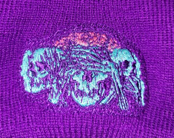 Sock Hat - No Evil (on Purple)