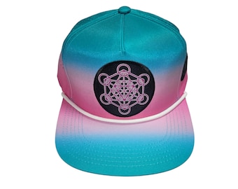 Snapback Flat-Brim Hat - Metatron's Cube