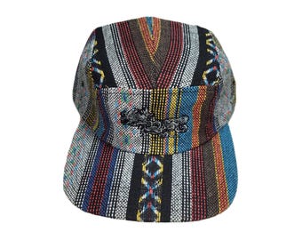 Strap-back Flat-Brim Hat - Vision Serpent - One Of A Kind