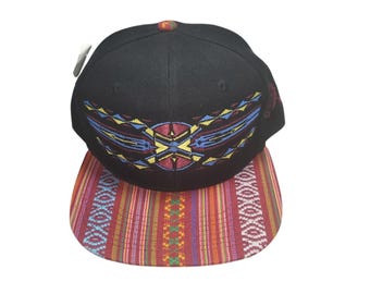 Snapback Flat-Brim Hat - Native - One Of A Kind