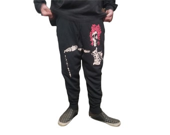 Fleece Joggers - Bertha With A 40 (on Black)