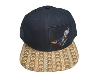 Snapback Flat-Brim Hat - Snail Trail