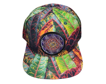 Snapback Flat-Brim Hat - Decagon