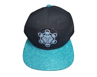 Snapback Flat-Brim Hat - Metatron's Cube