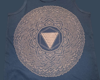 Men's Tank Top - Thousand Petal Lotus (on Black)