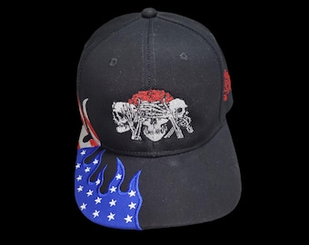 Strap-back Bent-Brim Hat - No Evil - One Of A Kind