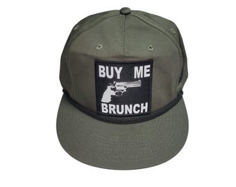 Snapback Flat-Brim Hat - Buy Me Brunch