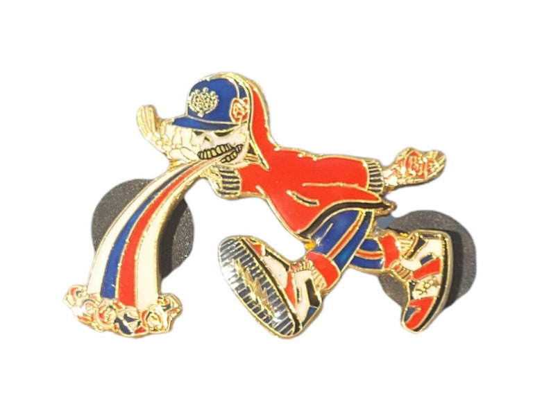 Pin Too Much Too Fast Red/White/Blue/Gold image 8