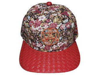 Snapback Flat-Brim Hat - Star Tetrahedron - One Of A Kind
