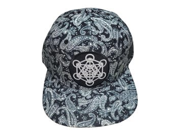 Snapback Flat-Brim Hat - Metatron's Cube