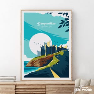 Dragonstone - Blackwater Bay, Game Of Thrones, Drachenstein Kunstwerk, Drachenstein Poster